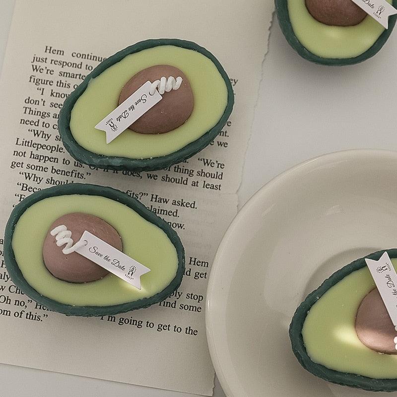 Vela Aromática de Aguacate - Cera de Parafina Premium para Decoración del Hogar
