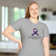 T-shirt unisexe avec ruban de sensibilisation à l'épilepsie