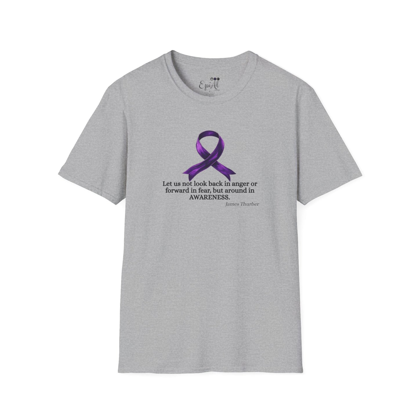 T-shirt unisexe avec ruban de sensibilisation à l'épilepsie