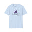 T-shirt unisexe avec ruban de sensibilisation à l'épilepsie