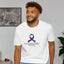 T-shirt unisexe avec ruban de sensibilisation à l'épilepsie