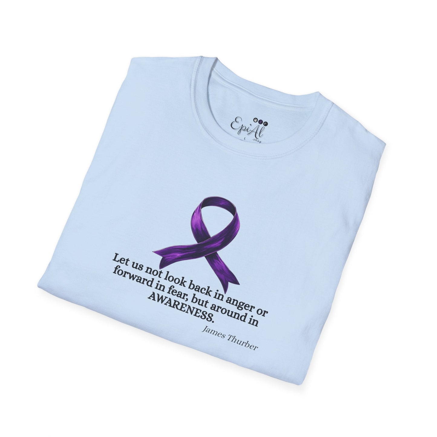 T-shirt unisexe avec ruban de sensibilisation à l'épilepsie