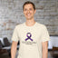 T-shirt unisexe avec ruban de sensibilisation à l'épilepsie