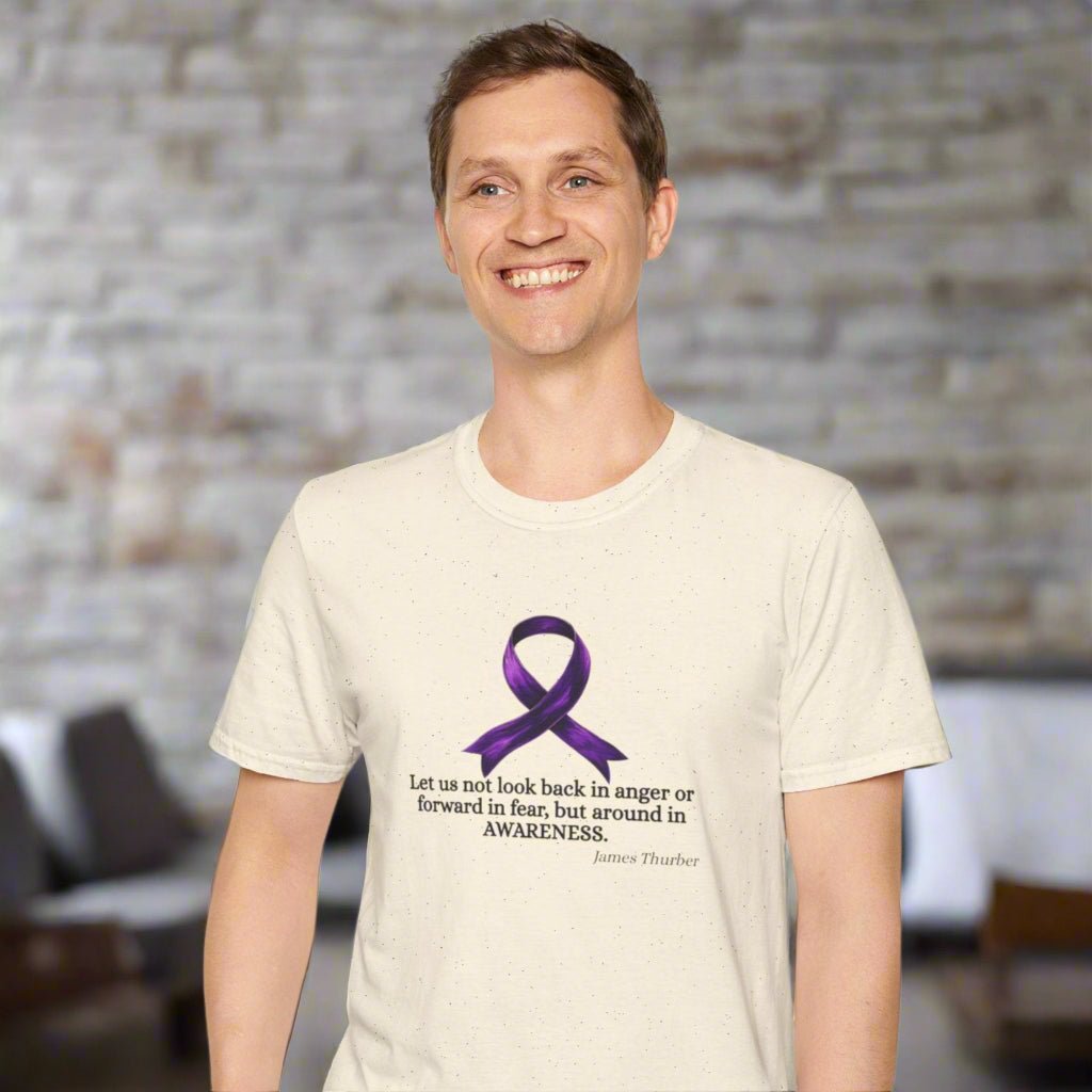 T-shirt unisexe avec ruban de sensibilisation à l'épilepsie