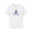 T-shirt unisexe avec ruban de sensibilisation à l'épilepsie