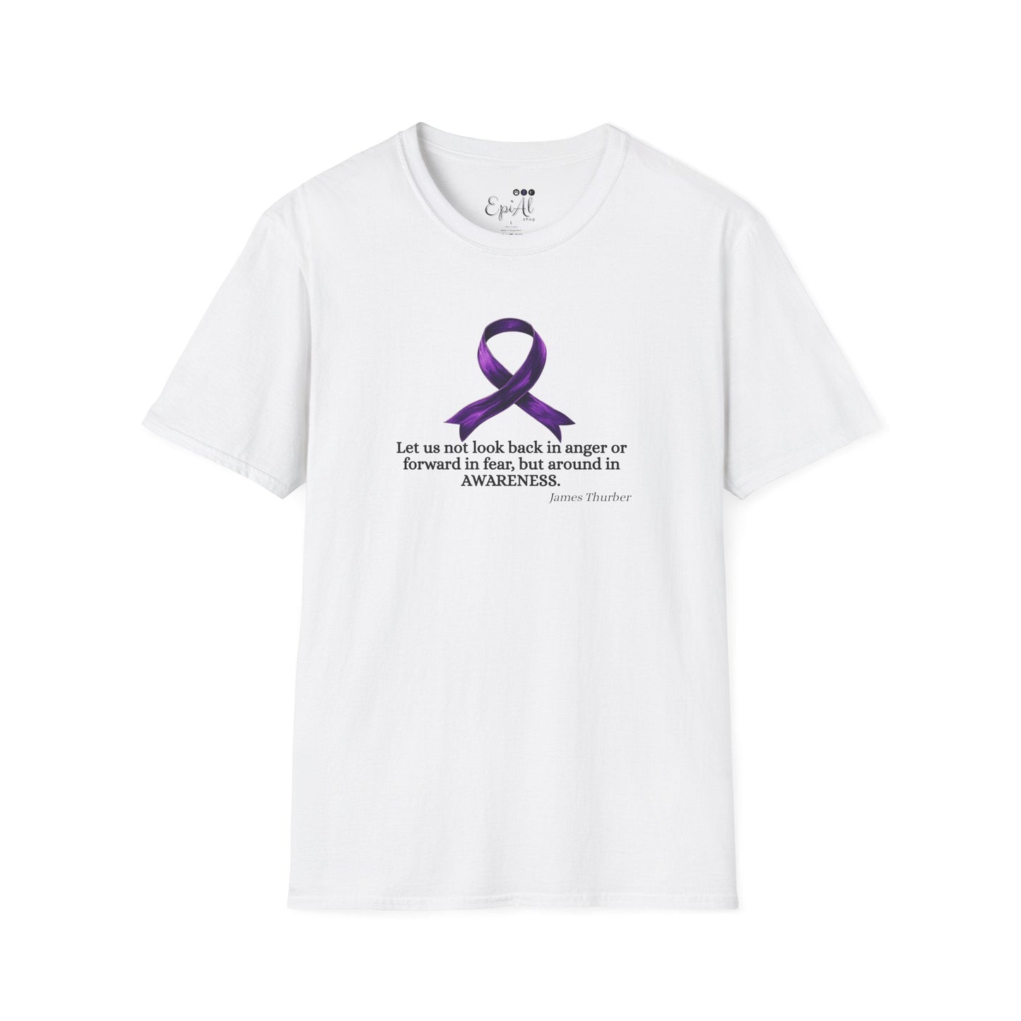 T-shirt unisexe avec ruban de sensibilisation à l'épilepsie