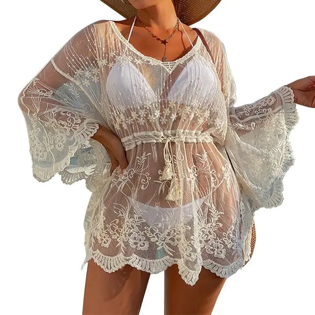 Vestido de Playa de Crochet para Traje de Baño