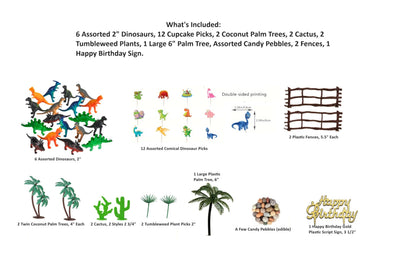 Oasis Supply 28-Piece Dinosaur Cake Decorating Kit