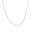 14k White Gold Diamond Cut Cable Link Chain - 1.1mm