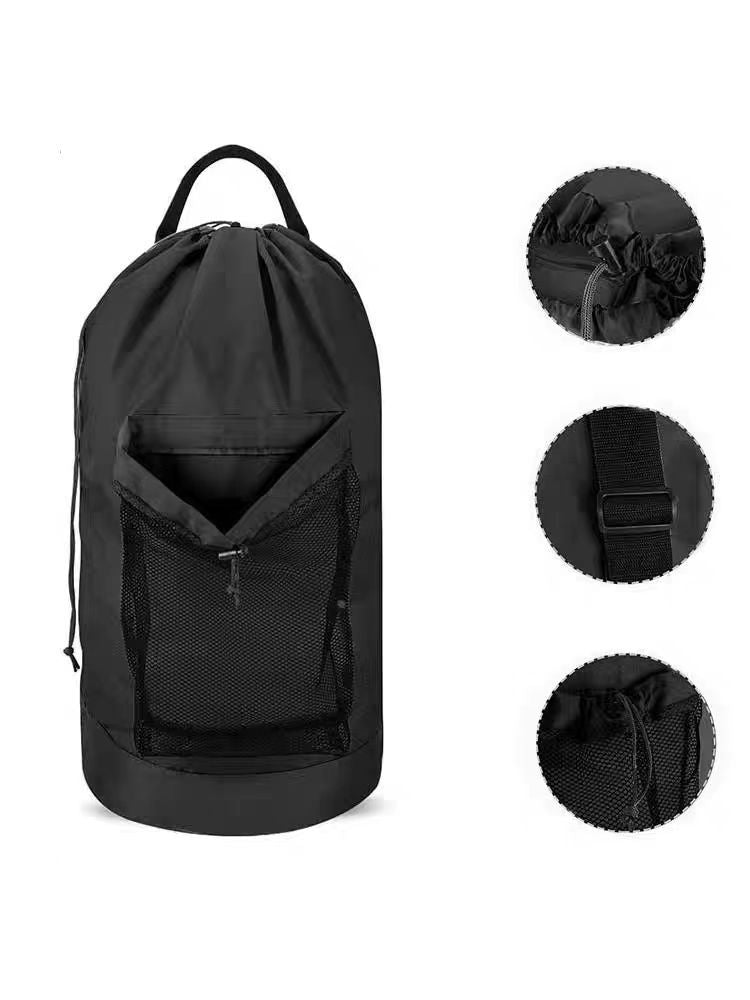 Sand-free Waterproof Oxford Cloth Drawstring Travel Laundry Carrier