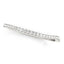 14k White Gold Slim Curved Diamond Wedding Ring