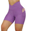 Shorts de Yoga Sin Costuras de Cintura Alta para Mujeres