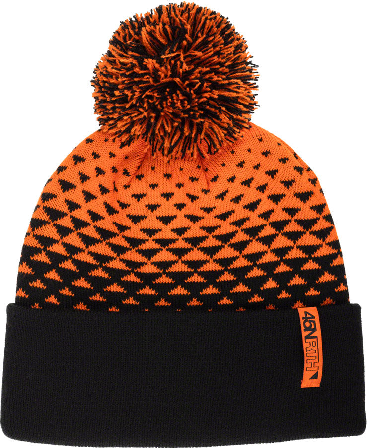 Gorro Pom Last Light de 45NRTH - Naranja/Negro Talla Única