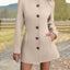 Manteau Femme Casual à Col Montant Automne Hiver