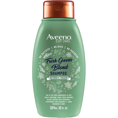 Champú Aveeno Calmante del Cuero Cabelludo Mezcla de Verdes Frescos - 12 fl. Oz
