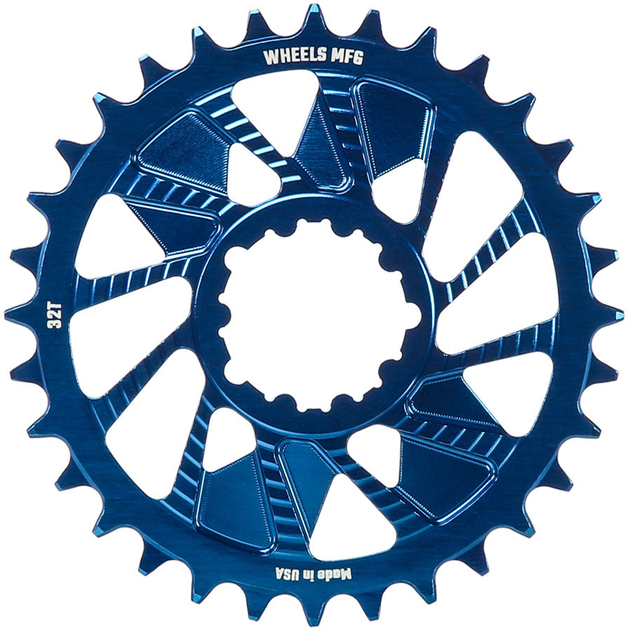 Wheels Manufacturing 32t Direct Mount Chainring - Blue