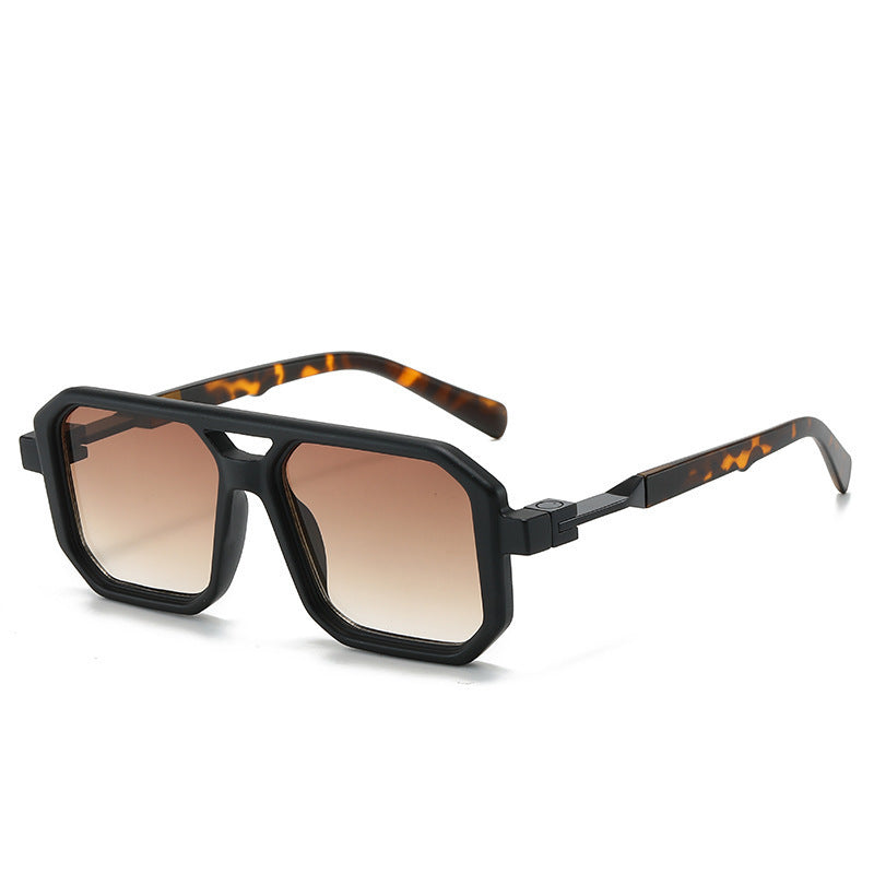 Women's Fashion Reflective Lenses Brown Sunglasses