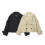 Chic Water-Repellent Short Trench Coat
