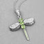 Pendentif en argent sterling avec péridot et topaze blanche de 1,98 carat