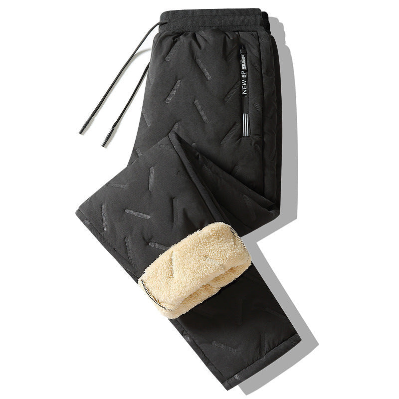 Men's Plush Fleece Thermal Sweatpants - Warm & Stylish