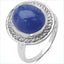 Bague de fiançailles en argent sterling avec tanzanite véritable de 7,10 carats