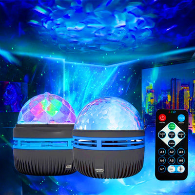 LED Star Galaxy Projector Lamp - Colorful Rotating Night Light