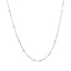 14k White Gold Diamond-Cut Bead Chain - 1.0mm