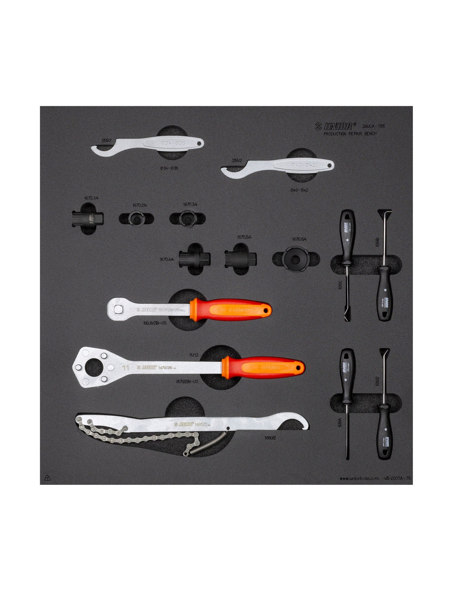 Unior Production Bench Drawer 5 V3 Black Tool Set