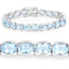 44.00 Carat Genuine Blue Topaz .925 Sterling Silver Bracelet