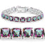 48.93 Carat Genuine Rainbow Quartz .925 Sterling Silver Bracelet
