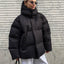 Parka en coton avec capuche amovible et style pour l'hiver