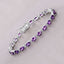 7.98 Carat Genuine Amethyst Sterling Silver Bracelet