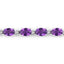 7.98 Carat Genuine Amethyst Sterling Silver Bracelet