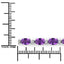 7.98 Carat Genuine Amethyst Sterling Silver Bracelet