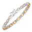 Pulsera de Plata de Ley con Citrino Genuino de 9.03 Quilates