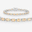 Pulsera de Plata de Ley con Citrino Genuino de 9.03 Quilates