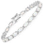 Bracelet en argent sterling avec opale créée de 3,50 carats
