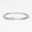 8.61 Carat Genuine Peridot .925 Sterling Silver Bracelet