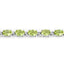8.61 Carat Genuine Peridot .925 Sterling Silver Bracelet