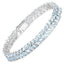 15.04 Carat Genuine Blue Topaz Sterling Silver Bracelet