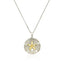 Pendentif en Argent Sterling et Or Jaune 14k en Forme de Dollar de Sable