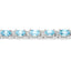 8.84 Carat Genuine Blue Zircon & Topaz Sterling Silver Bracelet