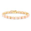 Pulsera de plata esterlina de morganita genuina de 34.50 quilates
