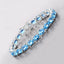 Pulsera de Topacio Azul Suizo Genuino de 35.20 Quilates en Plata Esterlina