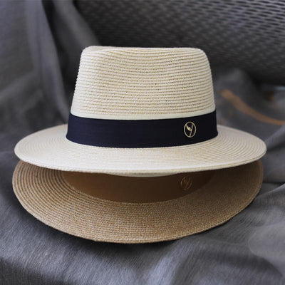 Premium Sun-Proof Beach Straw Top Hat for Men