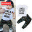 Ensemble de vêtements pour bébé Hip Hop avec imprimé lettres pour garçons