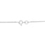 Collier Pendentif Floral Cluster en Argent Sterling .925 avec Diamants Verts