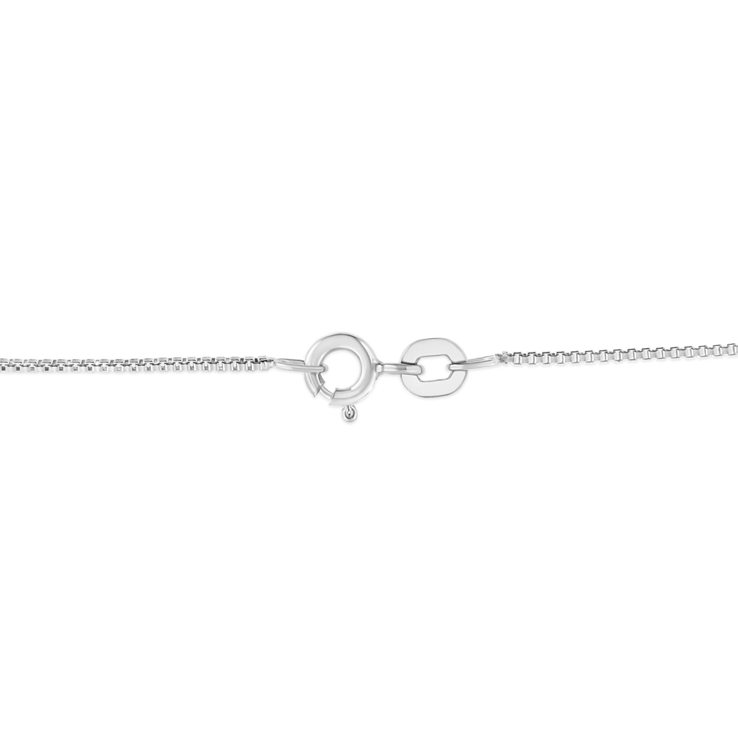 Collier Pendentif Floral Cluster en Argent Sterling .925 avec Diamants Verts