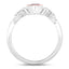 Anillo de Amatista Genuina de 0.43 Quilates en Plata Esterlina .925