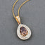 Colgante de Diamante Marrón Certificado IGI de 2.01 Quilates en Oro Amarillo de 18K